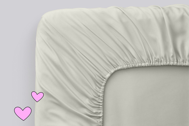 Простынь на резинке Copper Blend из тенселя с медной нитью