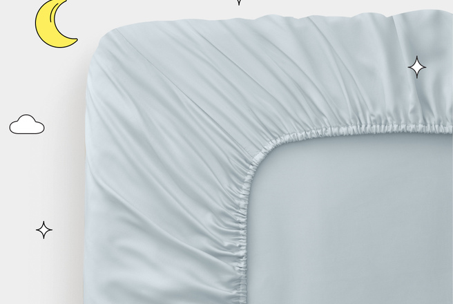 Простынь на резинке Cooling из тенселя Clima c охлаждающим эффектом