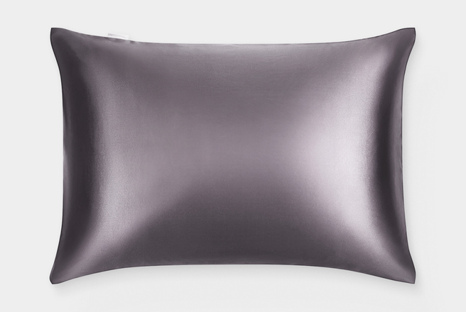 Наволочка 50х70 из натурального шёлка, цвет графит