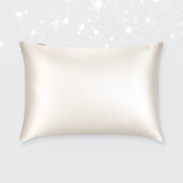 Наволочка 50х70 из натурального шёлка, цвет жемчужный