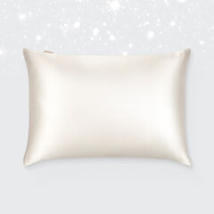 Наволочка 50х70 из натурального шёлка, цвет жемчужный