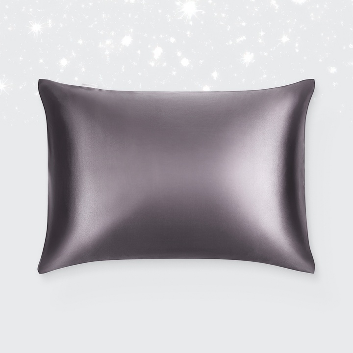 Наволочка 50х70 из натурального шёлка, цвет графит