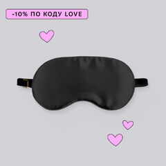 Маска для сна Somia х Ayris Silk, цвет глубокий черный